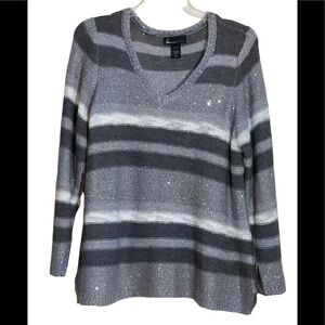 Lane Bryant Sparkly Stripped Sweater